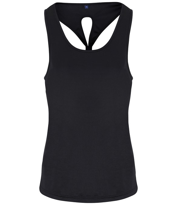 Women's TriDri? yoga knot vest