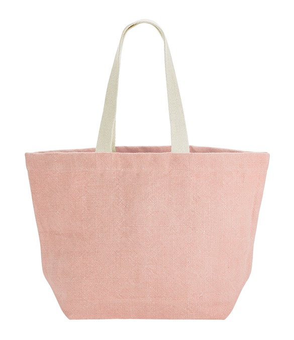 Soft washed jute beach bag
