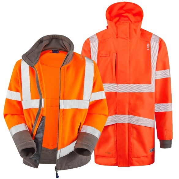CLOVELLY + HARTLAND Leo 3-in-1 Anorak + Fleece Jacket