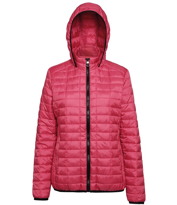 Women&#39;s honeycomb hooded jacket