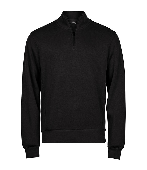 Ribbed interlock half-zip (5506)