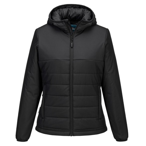 Professional Women&#39;s Hooded Insulated Baffle Jacket