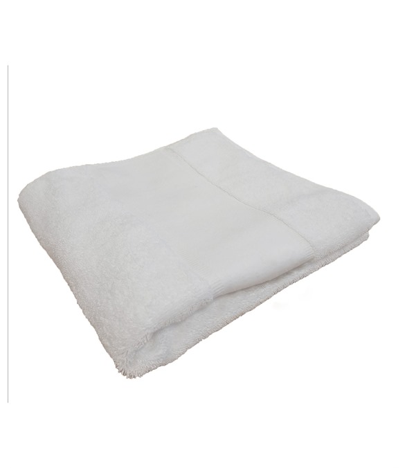 Organic hand towel with printable border