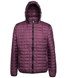 Honeycomb hooded jacket