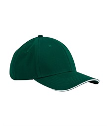EarthAware? classic organic cotton 6-panel cap ? sandwich peak