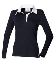 Women's long sleeve plain rugby shirt