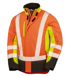 Recycled 3-layer printable 3-tone safety softshell