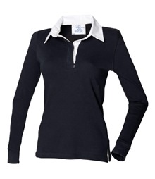 Women's long sleeve plain rugby shirt